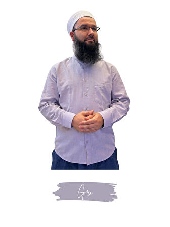 UMRE MARKET TAM DÜĞME KETEN SAFFAN GÖMLEK