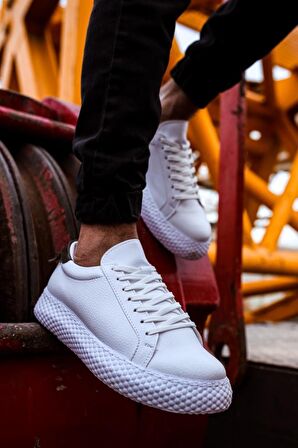 Chekich CH107 GBT Erkek Ayakkabı BEYAZ / HAKİ