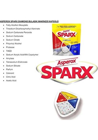 Asperox Sparx Bulaşık Makinesi Tableti 60'lı