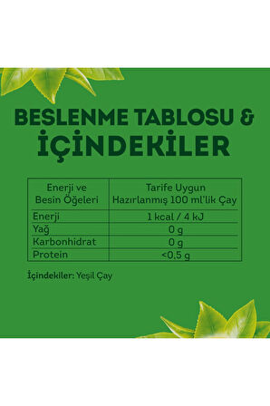 Lipton Yumuşak İçimli Yeşil Çay 6 x 20 li 1 G