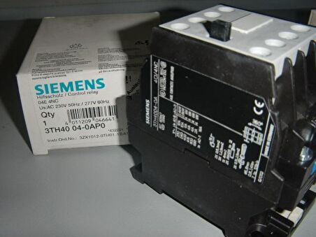 Sıemens,16A Yardımcı Kontaktör 230Vac 4Nc 3Th4004-0Ap0