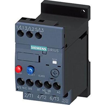 Siemens,3RU2 Termik Röle; FAZ KORUMALI; 1NO+1NC,3RU2116-1AB1