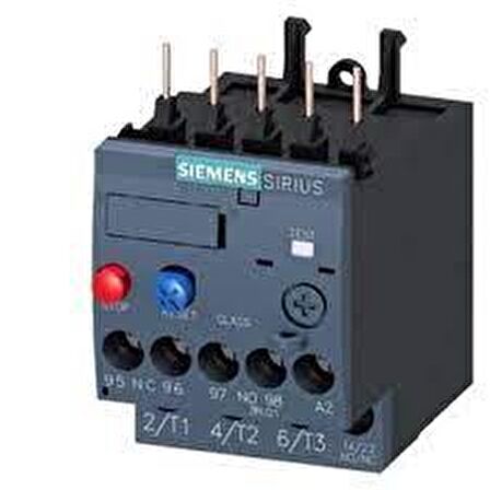 Siemens,3RU2 SIRIUS TERMİK RÖLE;FAZ KORUMALI;1NO+1NC,3RU2116-1BB1