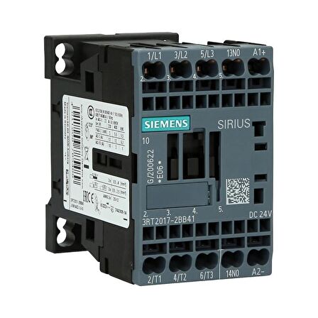 Siemens, ÜÇ FAZLI;Kontaktör; DC 24V BOBİNLİ,3RT2017-2BB41