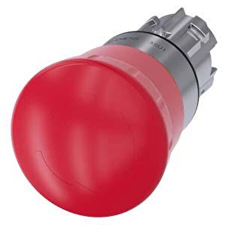 Sıemens,3Su1050-1Hb20-0Aa0 Acil Stop Mantar Buton Metal 40Mm