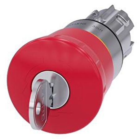 Sıemens,3Su1050-1Hf20-0Aa0 Acil Stop Mantar Kilitli Metal 40Mm