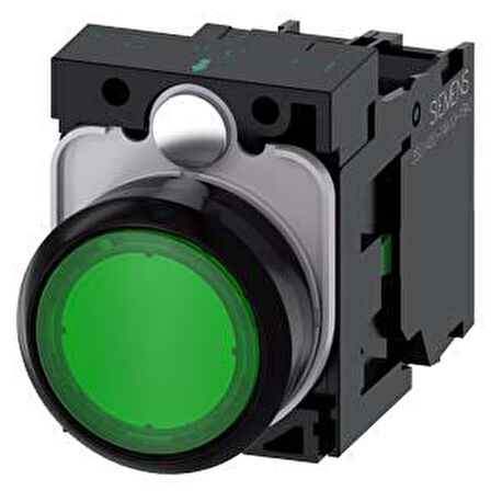 Sıemens,3Su1102-0Ab40-1Ba0 Buton Komp.Işk.Yay Dön. 24V Ac/Dc