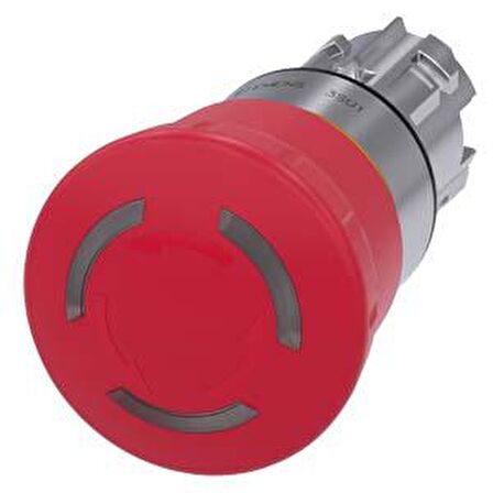 Sıemens,3Su1051-1Hb20-0Aa0 Acil Stop Mantar B.Işıklı Metal 40Mm