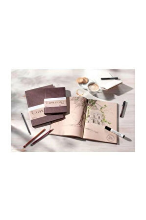 Cappuccino Eskiz Defteri 120g A4 Skecth Book Sert Kapak