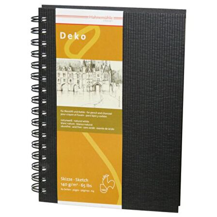 Hahnemühle Deko Spiralli Eskiz Defteri 140 g 124 Sayfa