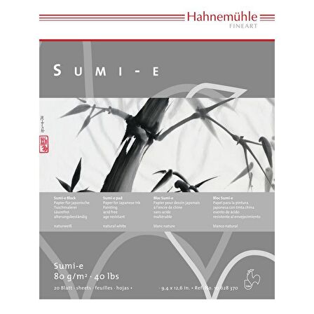 Hahnemühle Sumi-e Çizim Eskiz Blok 80 g 30x40