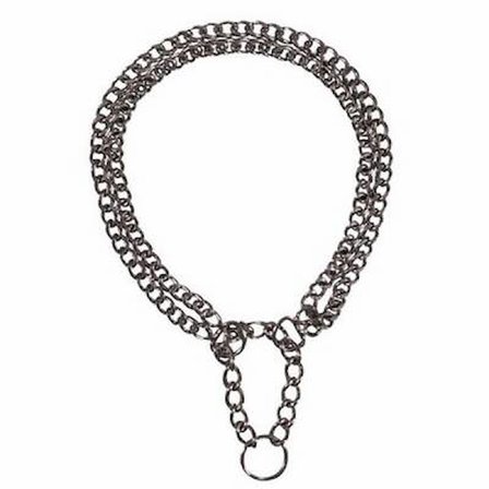 2 Sıra Zincir Köpek Boyun Tasması 55 Cm 2,5 Mm