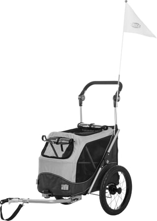 Trixie Bisiklet Römorku Köpekler İçin L Gri - 74 x 95 x 103 Cm - 143 Cm