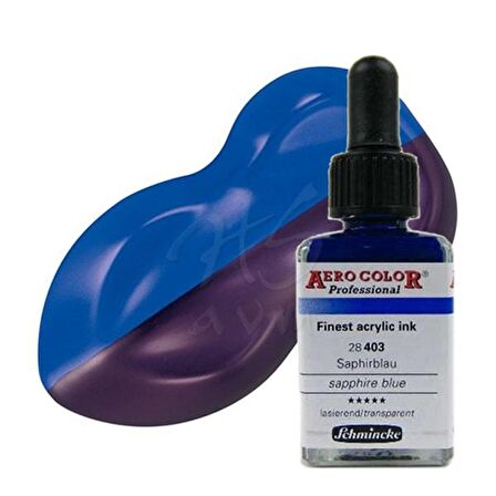 Schmincke Aero Color 28ml No:403 Sapphire Blue