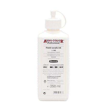 Schmincke Aero Color 250ml No:100 Transparent White