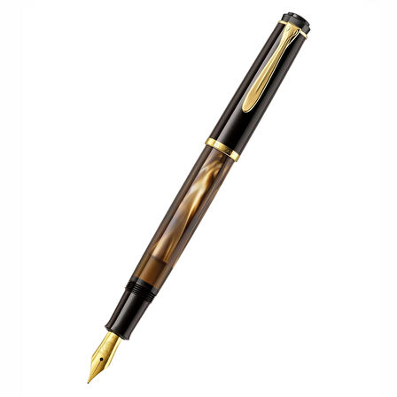 Pelikan M200 Dolma Kalem Marble Brown F
