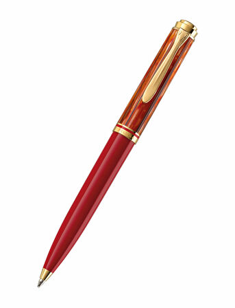 Pelikan Souveran K600 Tortoiseshell Red Tükenmez Kalem 815826