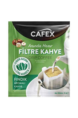 10 Lu Paket Filtre Kahve Fındık Aromalı 8 Gr