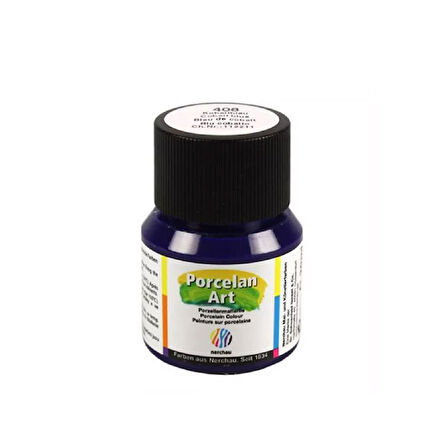 Nerchau Porselen Boyası 20 ml Cobalt Mavi 408