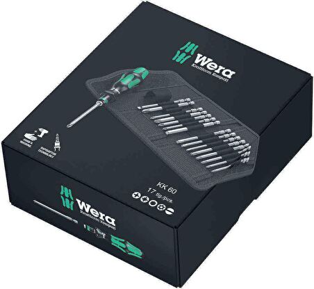 WERA K. KOMPAKT 60 ÇANTALI BİTS SETİ 05059295001