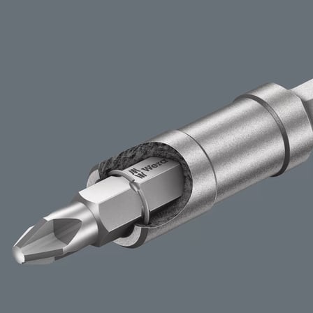 Wera 899/4/1 S Üniversal Bits Tutucu, Güçlü Çıtçıt Halkalı, 1/4" x 300 mm