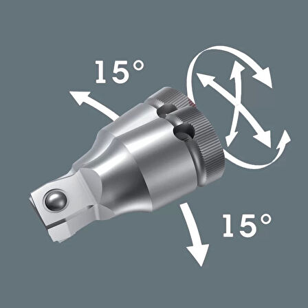 Wera 8794 B Zyklop Oynar Başlıklı 3/8" Lokma 05003584001