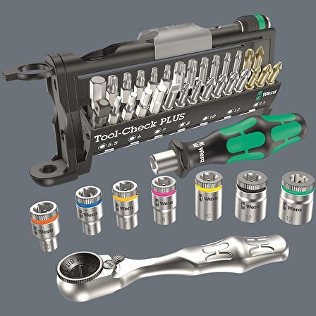 Wera 05056490001 Tool-Check Plus Lokma ve Bits Uç Seti 37 Parça