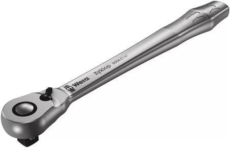 Wera 8004 C Zyklop Metal Yön Mandallı Cırcır, 1/2" Sürücülü, 1/2" x 281 mm