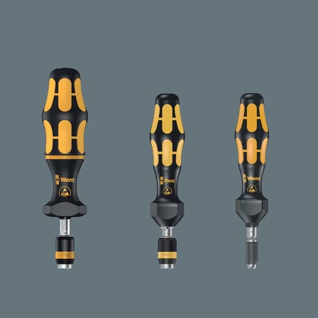 Wera 7400 Serisi Kraftform ESD Ayarlanabilir Torklu Tornavida (0,1-1,0 Nm),Hızlı Uç Değiştirme Mandrenli, 7435 ESD x 0.10-0.34 Nm