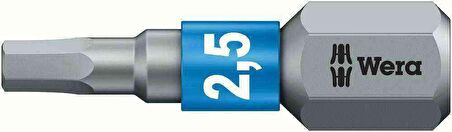 Wera 840/1 BTZ Hex-Plus Alyan 2,5x25mm Bits 05056682001