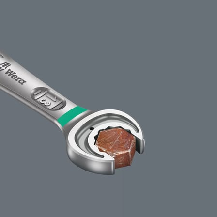 Wera 6001 Joker Switch Açık Ağız Cırcırlı Kombine Anahtar, Yön Mandallı, inç, 9/16" x 187 mm