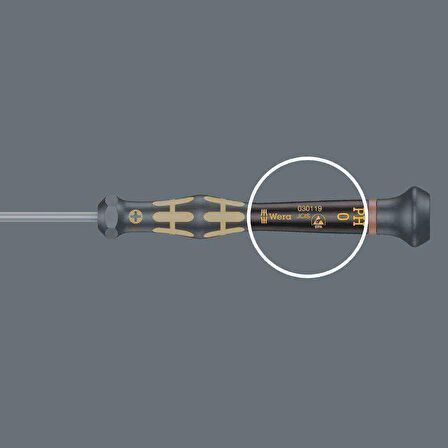Wera 1550 ESD Mikro Ph/Yıldız 00x40mm Tornavida 05030118001
