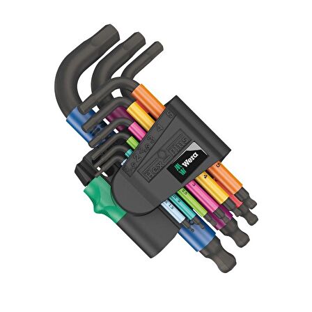 Wera 950/9 SPKS HexPlus Topbaş Alyan Kısa Set 05133164001