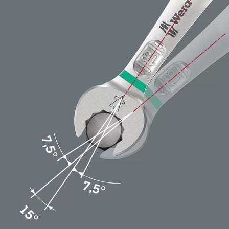 Wera 6003 Joker Açık Ağız Yıldız Kombine Anahtar, 19 x 230 mm