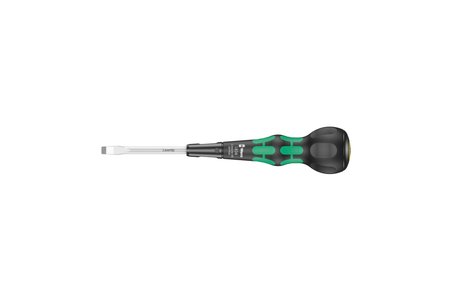 Wera 1834 Kraftform BallGrip/Yumru Saplı Düz Tornavida, 1 x 6 x 100 mm