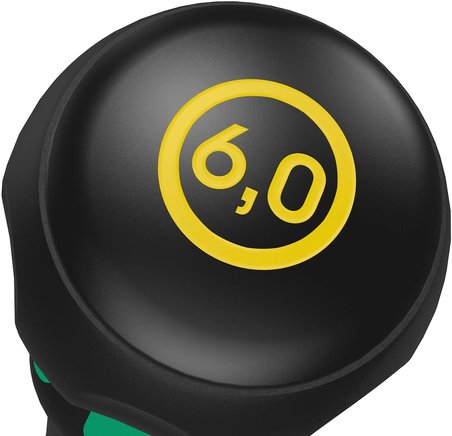 Wera 1834 Kraftform BallGrip/Yumru Saplı Düz Tornavida, 1 x 6 x 100 mm