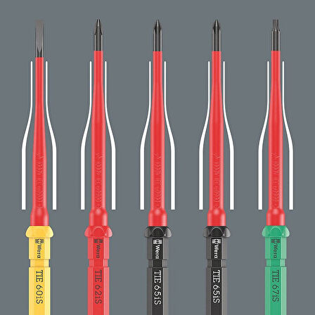 WERA KraftForm Kompact  VDE 17 Parça 1000 Volt İzoleli Tornavida Takımı (05006612001)