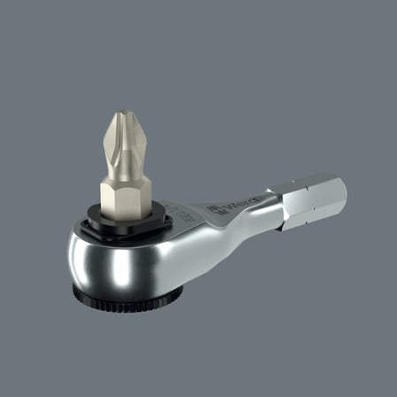 Wera 8011 Zyklop Mini 4 Bits tutuculu cırcır, 1/4", 1/4" x 50 mm