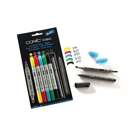 Copic Ciao Marker Set 5+1 Brights