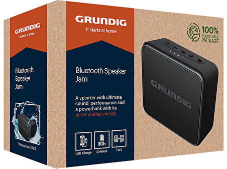 GRUNDIG Jam+ Bluetooth Hoparlör Siyah