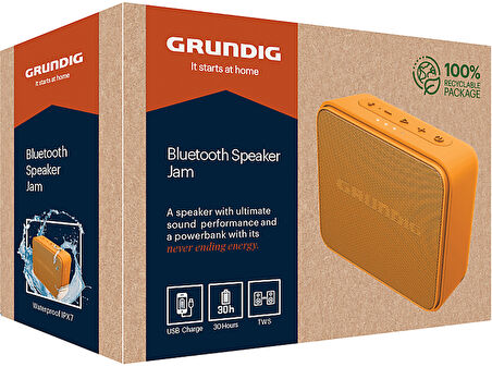 GRUNDIG Jam+ Bluetooth Hoparlör Turuncu