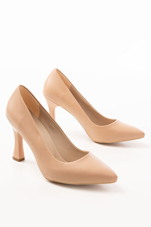 ST-001 Nut Günlük 9 cm Topuklu kadin Stiletto Ayakkabı