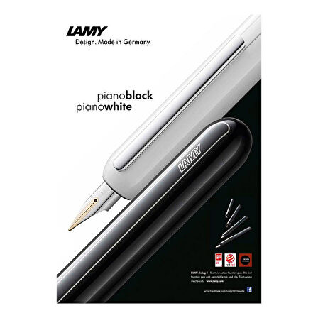 Lamy Dialog Siyah Gövde Dolma Kalem 74S-M