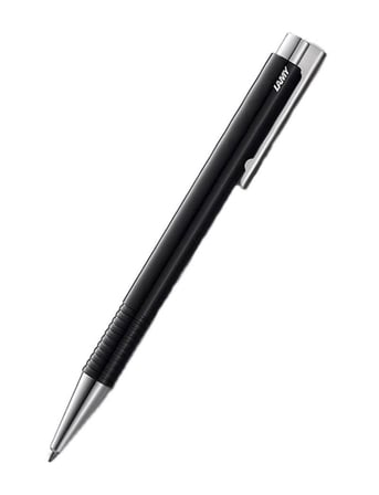 Lamy Logo Tükenmez Kalem Metal Klips Siyah Refili Mavi  204Mt-S-Im