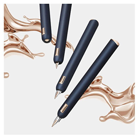 LAMY Dialog CC 14K Altın M Uç Mavi Dolma Kalem 81M-Mg