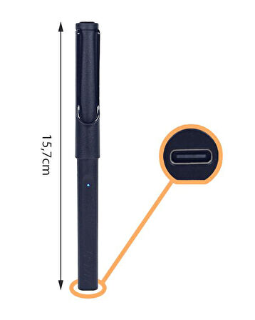 Lamy Safari Note+ iPad Tablet Kalemi 4E2 Çelik Siyah