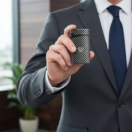 Süper Flat Slim Jet Alev Puro Çakmağı Siyah Karbon