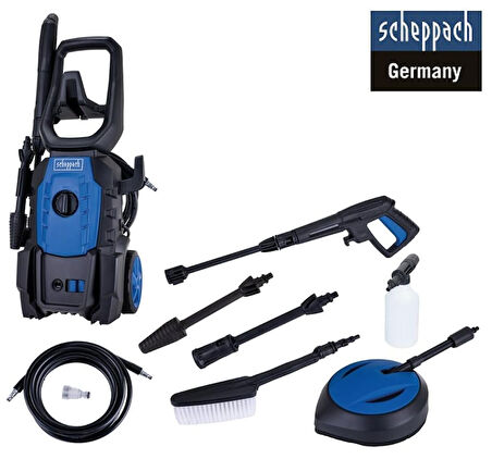 Scheppach HPC1600 Kit Yüksek Basınçlı Yıkama Makinası 135 Bar 1600W  