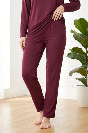 Kadın Dantelli Bambu Viskon Uzun Kollu Mevsimlik Soft Örme Pijama Takımı