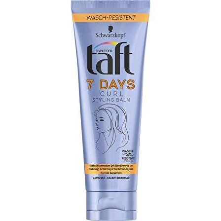 Taft 7 Days Curl Stylıng Balm 75ml Elektriklenmeyen Bukleler